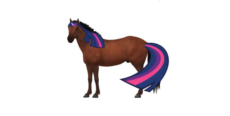 Size: 1284x648 | Tagged: safe, derpibooru import, twilight sparkle, 3d, derpibooru exclusive, female, image, mlp fim's thirteenth anniversary, png, realistic, realistic horse legs, simple background, solo, transparent background