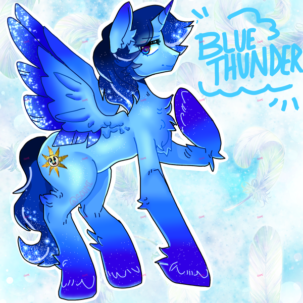 Size: 1280x1280 | Tagged: safe, derpibooru import, oc, oc:blue thunder, alicorn, image, png