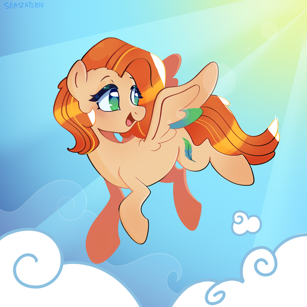 Size: 3000x3000 | Tagged: safe, artist:seasemissary, derpibooru import, oc, oc:apple quill, pegasus, pony, female, image, mare, png, solo