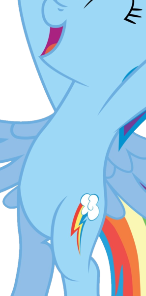 Size: 603x1220 | Tagged: safe, artist:chubble-munch, derpibooru import, edit, vector edit, rainbow dash, pegasus, pony, belly, bipedal, cropped, image, open mouth, pictures of bellies, png, simple background, smiling, solo, standing up, transparent background, vector