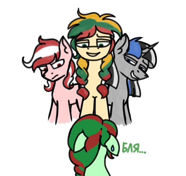 Size: 2031x1920 | Tagged: safe, derpibooru import, ponified, pony, unicorn, belarus, estonia, evil laugh, image, jpeg, latvia, laughing, lithuania, nation ponies, sketch