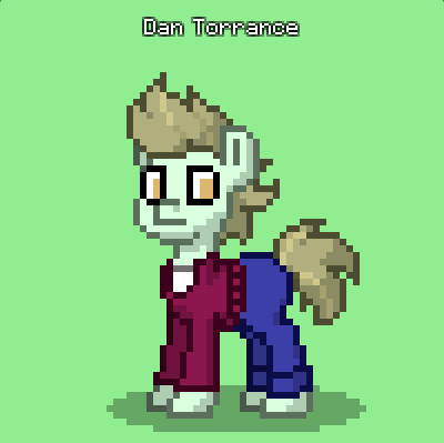Size: 400x399 | Tagged: safe, derpibooru import, danny torrance, earth pony, pony, pony town, green background, image, older, png, simple background, the shining