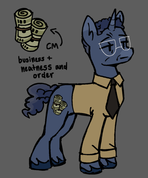 Size: 898x1077 | Tagged: safe, artist:lawldog, derpibooru import, ponified, pony, unicorn, breaking bad, gray background, gus fring, image, necktie, png, simple background, solo