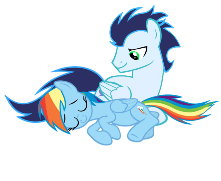 Size: 1216x994 | Tagged: safe, derpibooru import, rainbow dash, soarin', pegasus, pony, female, image, male, mare, png, shipping, simple background, soarindash, stallion, straight, transparent background