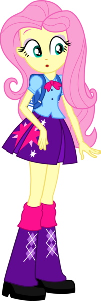 Size: 518x1542 | Tagged: safe, artist:dustinwatsongkx, derpibooru import, fluttershy, equestria girls, boots, clothes, clothes swap, female, high heel boots, image, pleated skirt, png, shoes, simple background, skirt, solo, transparent background