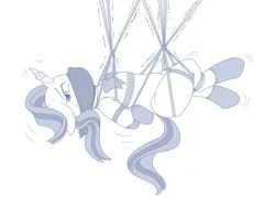 Size: 6100x4400 | Tagged: suggestive, artist:ryuseihikari, derpibooru import, starlight glimmer, pony, unicorn, arm behind back, bondage, booties, bound, box tied, cloth gag, commission, damsel in distress, female, fetish, floppy ears, gag, horn, horn ring, image, jewelry, kidnapped, legs together, lineart, looking at you, magic suppression, mittens, over the nose gag, png, restrained, restraints, ring, rope, rope bondage, shibari, simple background, solo, solo female, straining, struggling, suspended, suspension bondage, sweat, sweatdrops, tied up, white background