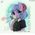 Size: 2000x2000 | Tagged: source needed, suggestive, artist:aer0 zer0, derpibooru import, coco pommel, earth pony, pony, 2022, black shirt, clothes, coco is an anal slut, cutie mark background, eyelashes, female, flower, flower in hair, g4, image, jpeg, looking at you, mare, shirt, smiling, smiling at you, solo, solo female, text on clothing