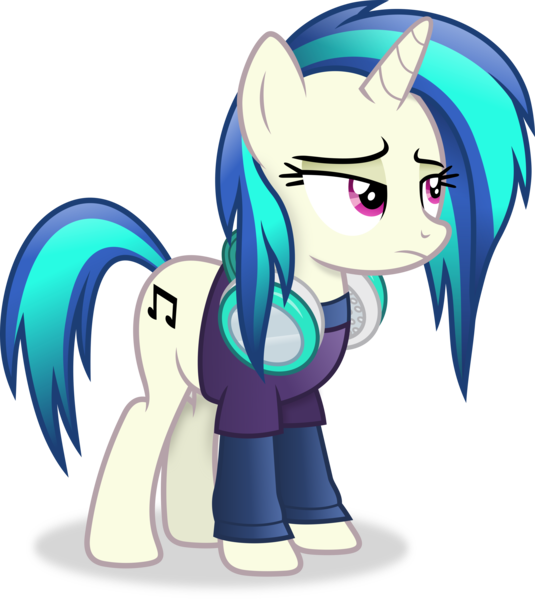 Size: 2923x3280 | Tagged: safe, artist:anime-equestria, derpibooru import, vinyl scratch, pony, unicorn, alternate hairstyle, clothes, female, headphones, high res, horn, image, mare, png, simple background, solo, transparent background, vector