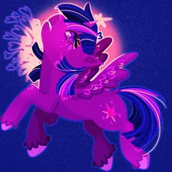 Size: 2224x2224 | Tagged: safe, artist:funky_furs, derpibooru import, twilight sparkle, twilight sparkle (alicorn), alicorn, pony, g4, heart, horn, image, png, solo, spread wings, tail, unshorn fetlocks, wings
