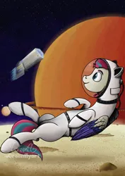 Size: 1024x1449 | Tagged: safe, artist:greenflyart, derpibooru import, zipp storm, pony, g5, image, jpeg, solo, spacesuit