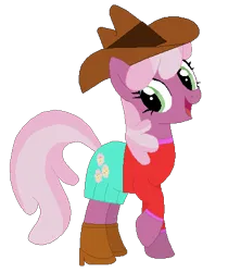 Size: 373x443 | Tagged: safe, artist:selenaede, artist:user15432, derpibooru import, cheerilee, earth pony, pony, base used, boots, clothes, costume, cowboy boots, cowboy hat, cowgirl, cowgirl outfit, dress, halloween, halloween costume, hat, high heel boots, high heels, holiday, image, open mouth, open smile, png, raised hoof, shoes, simple background, transparent background