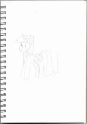 Size: 2168x3072 | Tagged: artist needed, safe, ponerpics import, twilight sparkle, image, png, simple background, sketch, white background