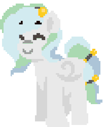 Size: 244x292 | Tagged: safe, artist:rhythmpixel, derpibooru import, oc, oc:river chime, unofficial characters only, pegasus, pony, animated, bells, dancing, female, gif, happy, image, mare, pixel art, simple background, solo, transparent background