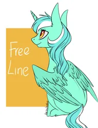 Size: 981x1282 | Tagged: safe, artist:weird--fish, derpibooru import, lyra heartstrings, alicorn, pony, .psd available, .sai available, abstract background, alicornified, facing away, freeline, image, jpeg, lyracorn, race swap, sitting, solo