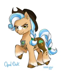 Size: 2000x2000 | Tagged: safe, derpibooru import, oc, earth pony, pony, cutie mark, g5 style, image, png, ponysona, ponysona:opal oak, solo