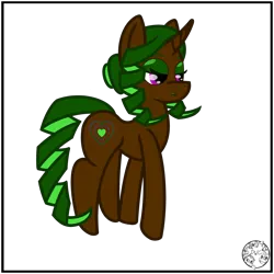 Size: 2000x2000 | Tagged: safe, derpibooru import, oc, oc:sparkling delight, changeling, unicorn, fallout equestria, changeling hybrid, curly hair, curly tail, drill hair, drill tail, fallout equestria: journal of an escort, hair bun, image, lipstick, png, solo, tail