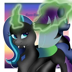 Size: 2000x2000 | Tagged: safe, derpibooru import, mare do well, oc, changeling, alternate universe, changeling oc, cookie-ruby, image, my art, my artwork, png, ponysona