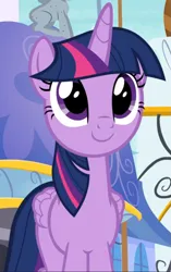 Size: 589x936 | Tagged: safe, derpibooru import, screencap, twilight sparkle, twilight sparkle (alicorn), alicorn, pony, a rockhoof and a hard place, season 8, spoiler:s08, cropped, cute, female, image, mare, png, smiling, twiabetes