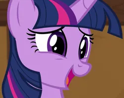 Size: 908x720 | Tagged: safe, derpibooru import, screencap, twilight sparkle, twilight sparkle (alicorn), alicorn, pony, season 8, yakity-sax, spoiler:s08, cropped, cute, female, image, mare, open mouth, png, smiling, solo, twiabetes