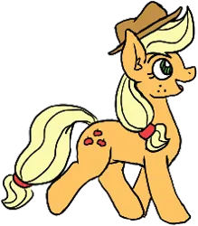 Size: 222x253 | Tagged: safe, artist:anonymouseleven, derpibooru import, applejack, earth pony, pony, aggie.io, female, image, mare, png, simple background, solo, transparent background
