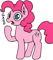 Size: 246x279 | Tagged: safe, artist:anonymouseleven, derpibooru import, pinkie pie, earth pony, pony, aggie.io, female, image, mare, png, simple background, solo, text, transparent background