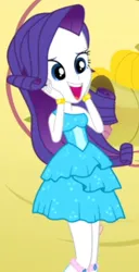Size: 290x567 | Tagged: safe, derpibooru import, edit, edited screencap, screencap, rarity, a photo booth story, eqg summertime shorts, equestria girls, boots, clothes, cornucopia, cute, fall formal outfits, female, happy, high heel boots, image, impressed, png, raribetes, shoes