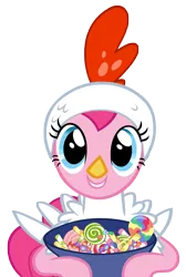 Size: 7006x10437 | Tagged: safe, artist:andoanimalia, derpibooru import, pinkie pie, earth pony, luna eclipsed, candy, clothes, costume, female, food, image, nightmare night costume, png, simple background, solo, solo female, transparent background, vector