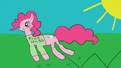 Size: 1920x1080 | Tagged: safe, artist:snowfilly, pinkie pie, earth pony, pony, bouncing, female, image, mare, pinkie pie day, png, solo
