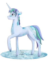 Size: 2276x2871 | Tagged: safe, artist:loopina, derpibooru import, oc, oc:snow flex, pony, unicorn, doctor, image, male, png, poctober, simple background, solo, stallion, transparent background, windigo oc