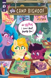 Size: 2063x3131 | Tagged: safe, derpibooru import, idw, official, g5, spoiler:comiccampbighoof3, spoiler:g5, comic cover, high res, image, jpeg, my little pony logo, official comic