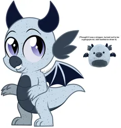Size: 2649x2799 | Tagged: safe, artist:feather_bloom, derpibooru import, oc, oc:geo, unofficial characters only, dragon, horns, image, plushie, png, simple background, solo, white background
