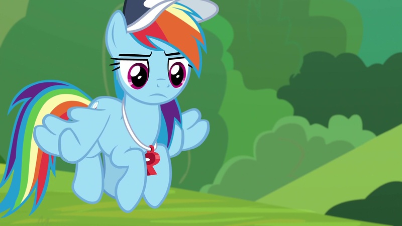 Size: 800x450 | Tagged: safe, derpibooru import, screencap, rainbow dash, pony, 2 4 6 greaaat, coach rainbow dash, image, jpeg, solo