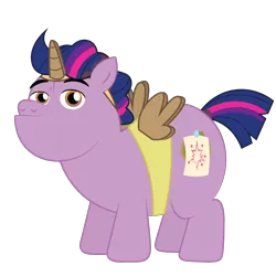 Size: 1200x1200 | Tagged: safe, artist:prixy05, derpibooru import, oc, oc:sparkle tail, unofficial characters only, earth pony, pony, cardboard wings, dyed mane, fake cutie mark, fake horn, fake wings, image, png, simple background, solo, transparent background
