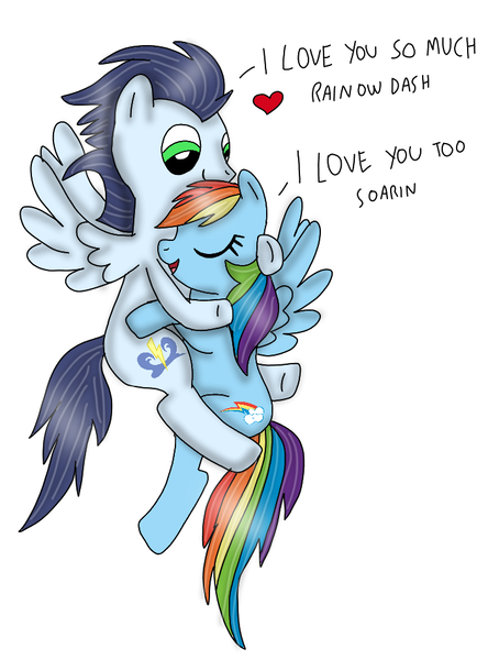 Size: 720x951 | Tagged: safe, artist:blueblaze7107, artist:dasher666, derpibooru import, edit, rainbow dash, soarin', pegasus, pony, female, image, male, mare, png, shipping, soarindash, stallion, straight