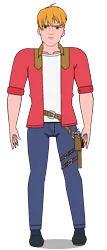 Size: 600x1400 | Tagged: safe, anonymous artist, artist:edy_january, derpibooru import, big macintosh, human, equestria girls, equestria girls series, belt, clothes, denim, image, jacket, jeans, pants, png, shirt, shoes, sigma, simple background, solo, strength, transparent background, vector