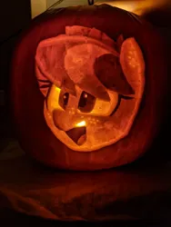 Size: 756x1008 | Tagged: safe, derpibooru import, oc, oc:apogee, pegasus, pony, eyelashes, female, filly, foal, freckles, halloween, holiday, image, jpeg, pumpkin, smiling