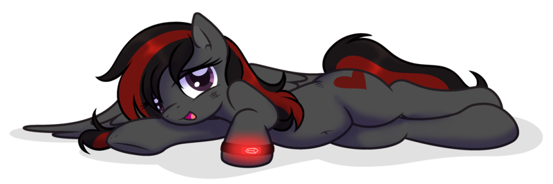 Size: 4341x1448 | Tagged: suggestive, artist:arshe12, derpibooru import, oc, oc:se solar eclipse, unofficial characters only, pegasus, pony, bedroom eyes, image, looking at you, lying down, open mouth, pegasus oc, png, pony oc, simple background, smiling, smiling at you, solo, spread wings, transparent background, watch, wings, wristwatch