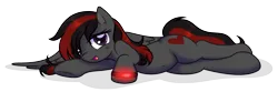 Size: 4341x1448 | Tagged: suggestive, artist:arshe12, derpibooru import, oc, oc:se solar eclipse, unofficial characters only, pegasus, pony, bedroom eyes, image, looking at you, lying down, open mouth, pegasus oc, png, pony oc, simple background, smiling, smiling at you, solo, spread wings, transparent background, watch, wings, wristwatch