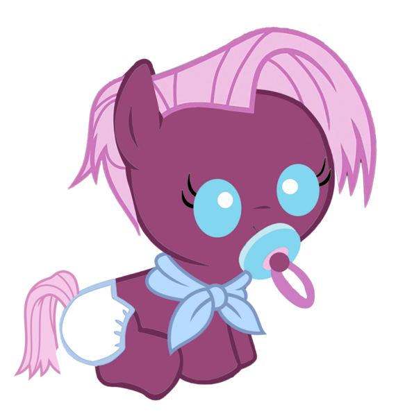 Size: 871x917 | Tagged: safe, derpibooru import, jasmine leaf, pony, age regression, baby, baby pony, diaper, female, filly, foal, image, pacifier, png, younger