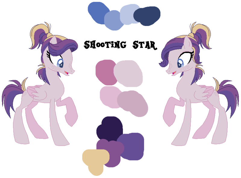 Size: 900x665 | Tagged: safe, artist:westrail642fan, derpibooru import, oc, oc:shooting star (r&f), unofficial characters only, pegasus, rise and fall, base used, folded wings, freckles, image, offspring, parent:oc:david wyne, parent:princess cadance, parents:canon x oc, pegasus oc, png, reference sheet, simple background, solo, white background, wings