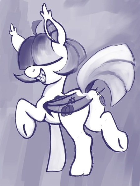 Size: 675x900 | Tagged: safe, derpibooru import, oc, bat pony, pony, female, image, jpeg, monochrome, sharp teeth, solo, teeth