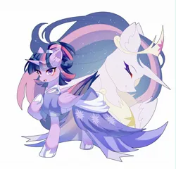 Size: 2048x1965 | Tagged: safe, artist:aluslikefafa, derpibooru import, princess twilight 2.0, twilight sparkle, twilight sparkle (alicorn), alicorn, pony, the last problem, alternate hairstyle, clothes, coronation dress, crown, dress, female, gown, hoof shoes, image, jewelry, jpeg, older, older twilight, older twilight sparkle (alicorn), peytral, regalia, second coronation dress