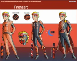 Size: 2500x2000 | Tagged: safe, artist:devillustart, derpibooru import, oc, oc:fireheart(fire), human, equestria girls, fireheart76's latex suit design, image, jpeg, latex, latex suit, prisoners of the moon, reference sheet, rubber, rubber suit