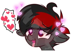 Size: 1500x1083 | Tagged: safe, artist:sherathoz, derpibooru import, oc, oc:varan, unofficial characters only, ahegao, blushing, commission, image, open mouth, png, solo, tongue out