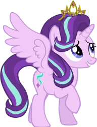 Size: 624x812 | Tagged: safe, artist:littlewingedkuriboh, derpibooru import, starlight glimmer, alicorn, alicornified, beautiful, image, jewelry, png, pretty, princess starlight glimmer, race swap, starlicorn, tiara, vector, xk-class end-of-the-world scenario