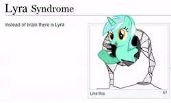 Size: 583x349 | Tagged: safe, derpibooru import, edit, lyra heartstrings, pony, unicorn, good syndrome, image, jpeg, meme, wikipedia