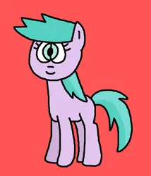 Size: 677x792 | Tagged: safe, artist:samthegreathero64, derpibooru import, earth pony, pony, 1000 hours in ms paint, aura (g4), aurabetes, cute, female, filly, foal, g4, image, ms paint, paint.net, png, red background, silly, silly face, silly pony, simple background, smiling, solo
