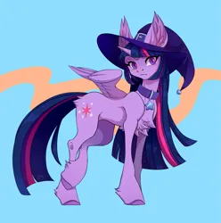 Size: 3097x3125 | Tagged: safe, artist:1an1, derpibooru import, twilight sparkle, twilight sparkle (alicorn), alicorn, pony, hat, image, png, solo, witch hat