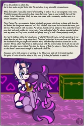 Size: 4000x6000 | Tagged: safe, artist:dice-warwick, derpibooru import, oc, oc:fizzy fusion pop, oc:pecan harvester, unofficial characters only, hybrid, original species, pony, unicorn, zony, fallout equestria, brush, crotchboobs, curly hair, curly tail, fallout equestria: journal of an escort, female, females only, floppy ears, hairbrush, image, nudity, png, short mane, simple background, steamer trunk, tail, waste pony