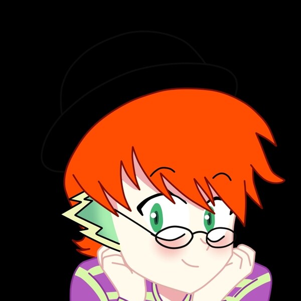 Size: 781x781 | Tagged: safe, derpibooru import, spike, human, beautisexy, cute, glasses, hat, human spike, humanized, image, jpeg, orange hair, solo